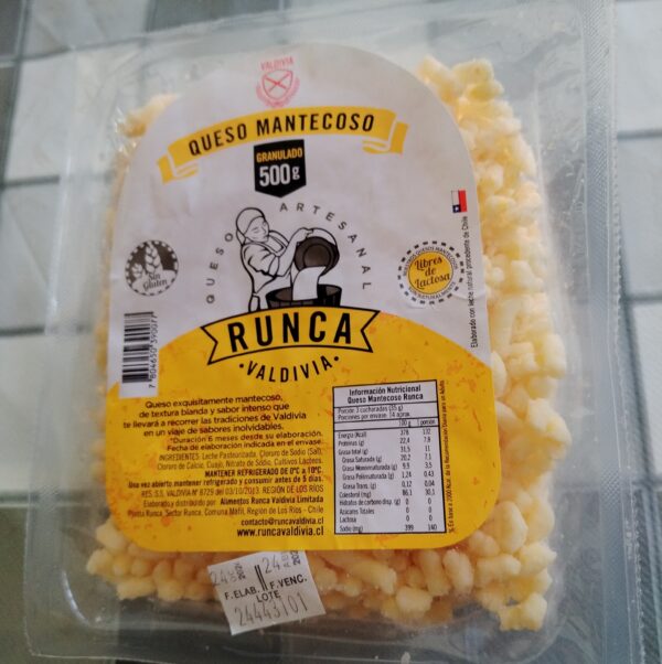 Queso mantecoso granulado (500 gr)